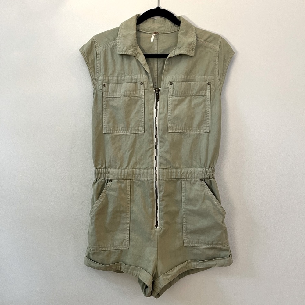Free People Utility Romper